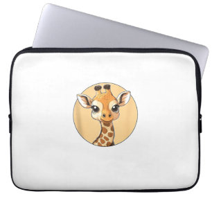 Niedliche Giraffe Gesicht Niedliche Augen Safari S Laptopschutzhülle