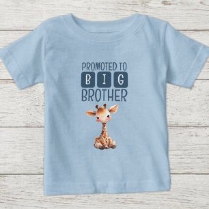 Niedliche Giraffe Großbruderblau Baby T-shirt