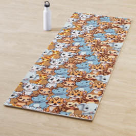 Niedliche Giraffe-Hippie-Jungelsafari Muster Yogamatte