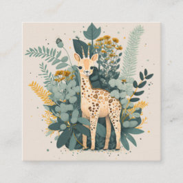 Niedliche Giraffe im Garten Begleitkarte