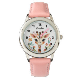 Niedliche Giraffe Kinder Armbanduhr