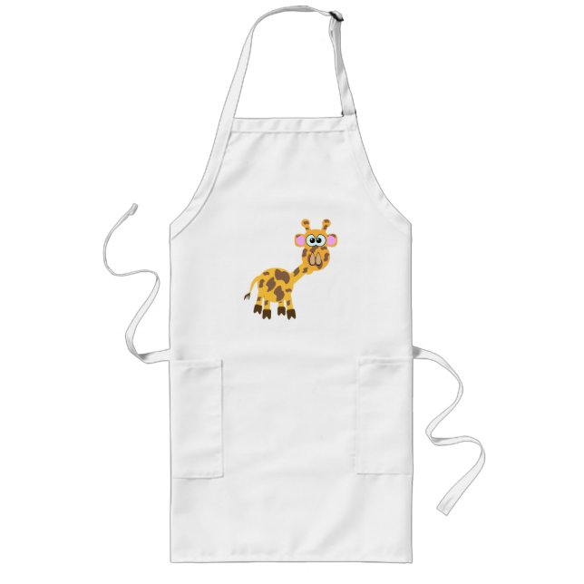 Niedliche Giraffe Lange Schürze (Vorne)