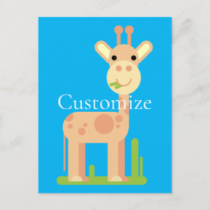 Niedliche Giraffe Munching Thunder_Cove Postkarte