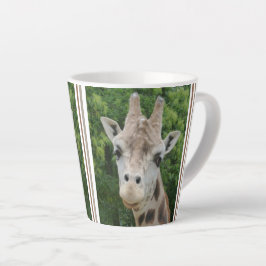 Niedliche Giraffe Nah-Up Design Latte Tasse