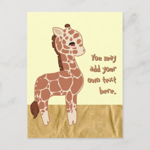 Niedliche Giraffe Postkarte