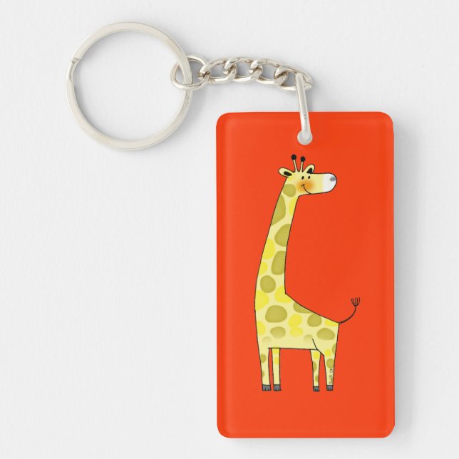 Niedliche Giraffe Schlüsselanhänger (Vorderseite)