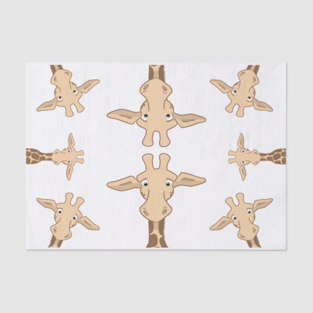 Niedliche Giraffe Seidenpapier (Vorderseite)