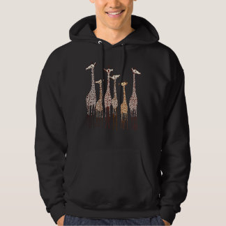 Niedliche Giraffe Tierart Männer Frauen Kinder Hoodie
