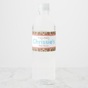 Niedliche Giraffe Twins Baby Dusche Party