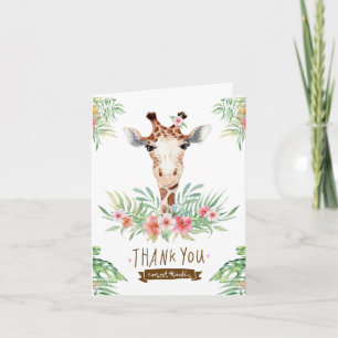 Niedliche Giraffe Vielen Dank Karte