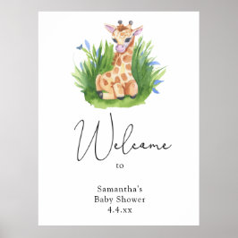 Niedliche Giraffe - Welcome Foam Board Poster