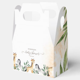 Niedliche Giraffe, Zebra-Blätter Kinderdusche Geschenkschachtel