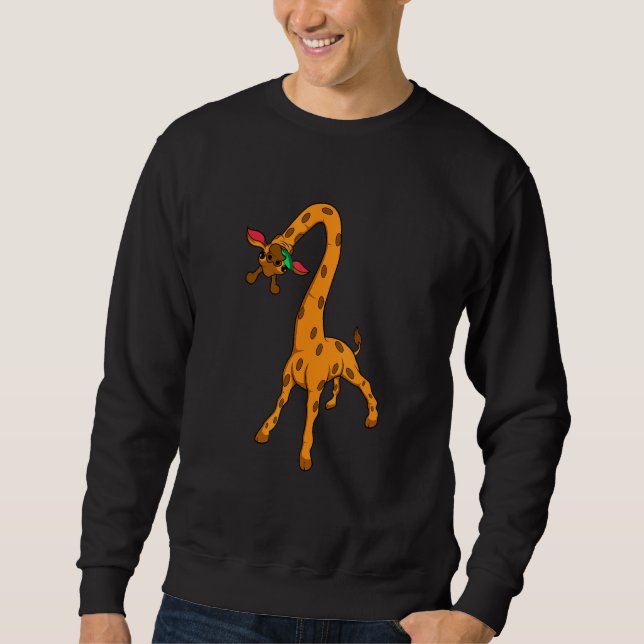 Niedliche Giraffe Zookeeper Sweatshirt (Vorderseite)