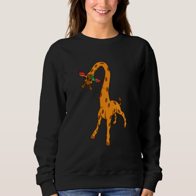 Niedliche Giraffe Zookeeper Sweatshirt (Vorderseite)