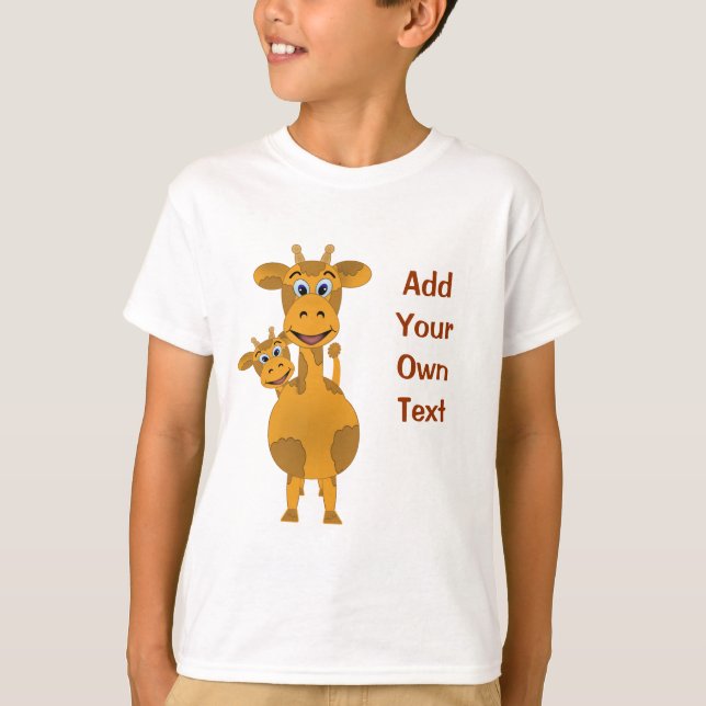 Niedliche Giraffen anpassen T-Shirt (Vorderseite)