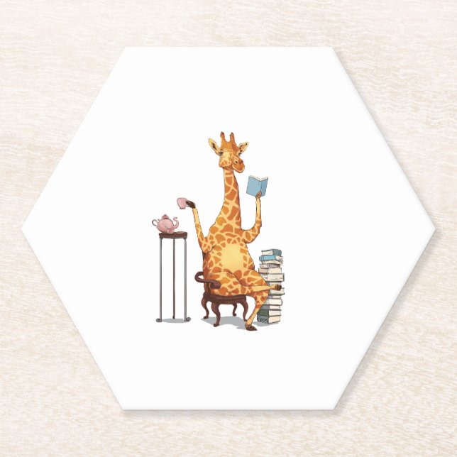 Niedliche Giraffen, Bücher und Teegeschenke Untersetzer (Vorderseite)