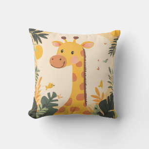 Niedliche Giraffen-Dschungel-Exotische-Safari-Tier Kissen