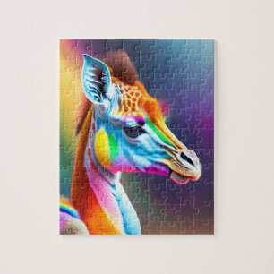 Niedliche Giraffen-Regenbogenfarben