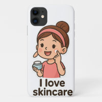 Niedliche Girl-Aufkleber für Skincare - Selbstvers