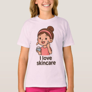Niedliche Girl-Aufkleber für Skincare - Selbstvers T-Shirt