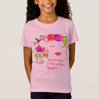 Niedliche Girl Face Art T-Shirt