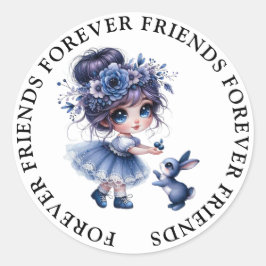 Niedliche Girl Friendship Stickers