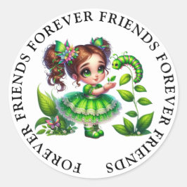 Niedliche Girl Friendship Stickers