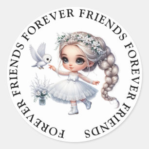 Niedliche Girl Friendship Stickers