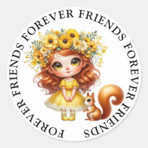 Niedliche Girl Friendship Stickers