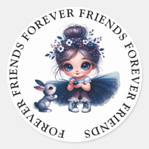 Niedliche Girl Friendship Stickers