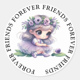Niedliche Girl Friendship Stickers