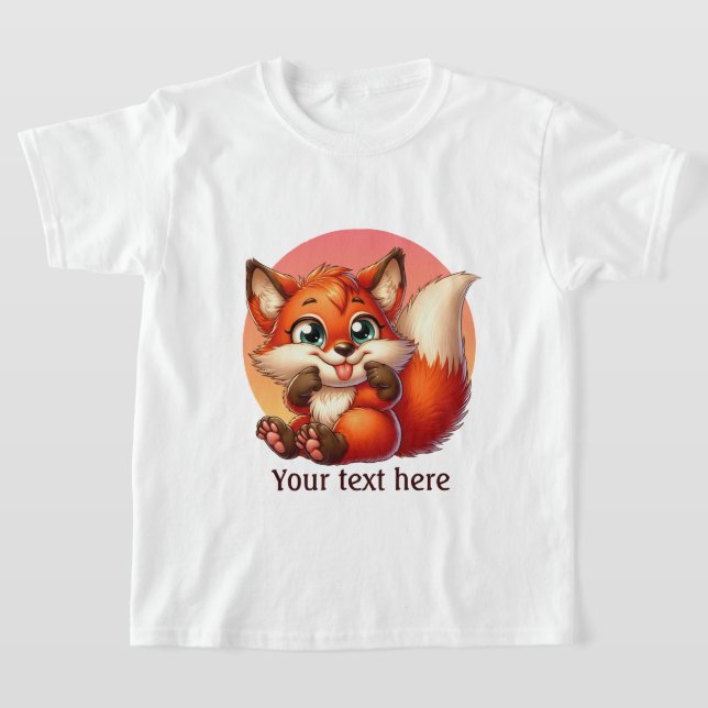 Niedliche Girl-Fuchs-Liebhaber T-Shirt (Ablage )