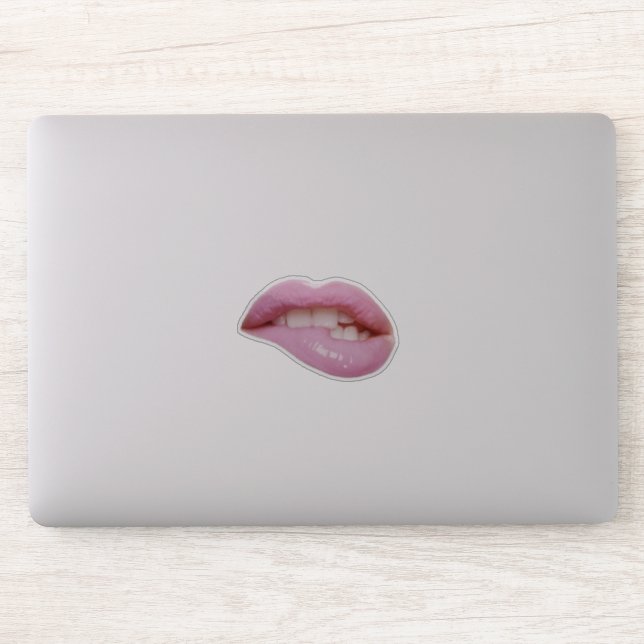 Niedliche Girl Lips Aufkleber (Computer)