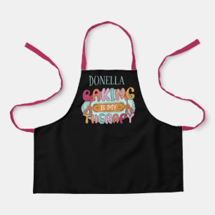 Niedliche Girls backtherapy word art add name Schürze