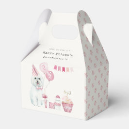 Niedliche Girls Rosa Party Welpe Hund jedes Alter  Geschenkschachtel