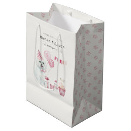 Niedliche Girls Rosa Party Welpe Hund jedes Alter  Mittlere Geschenktüte