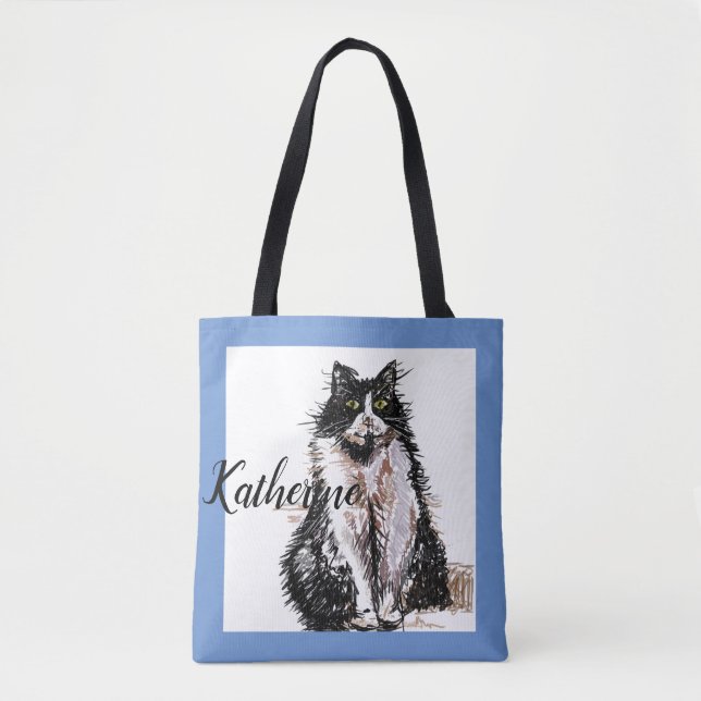 Niedliche Girls Tuxedo Katze Spielen Tasche (Vorderseite)