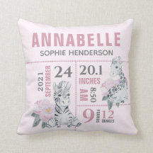 Niedliche Girly Floral Jungle Tiere Geburtsstadien