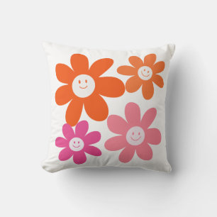 Niedliche Girly Happy Blume Kissen