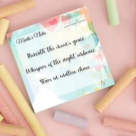 Niedliche Girly Heart Balloons 3 Zoll x 3 Zoll Post-it Klebezettel