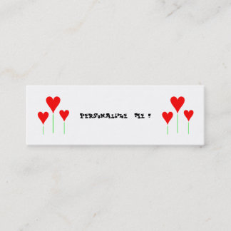 Niedliche Girly Mini Visitenkarte