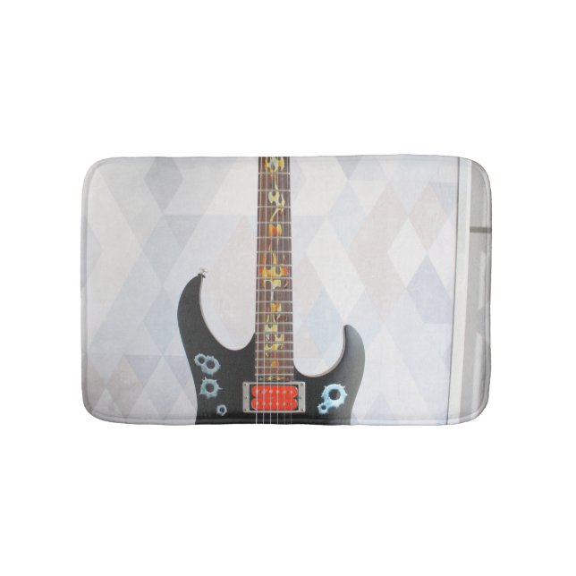 Niedliche Gitarre Badematte (Vorderseite)