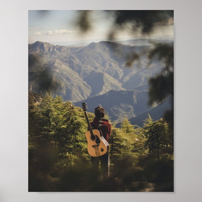 Niedliche Gitarre Poster (Vorne)