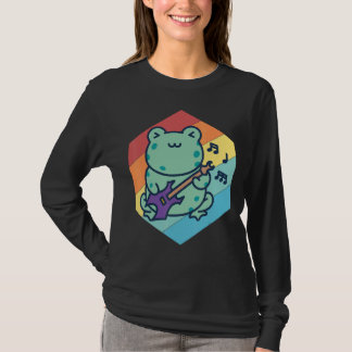 Niedliche Gitarrist Frog Gitarre Rock Gitarre Musi T-Shirt