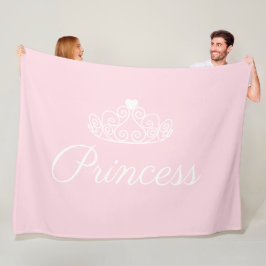 Niedliche Glamour Girona Prinzessin Tiara Fleecedecke