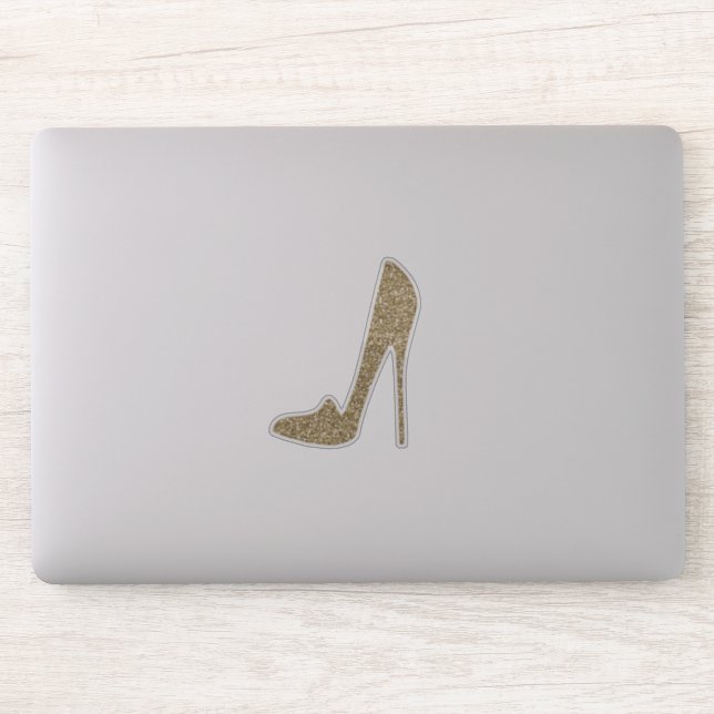 Niedliche Glitzer-High Heels Aufkleber (Computer)