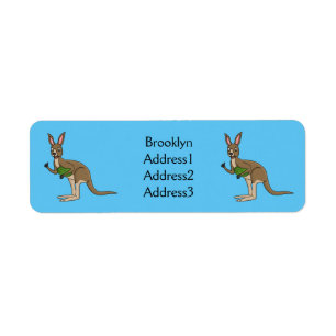Niedliche glückliche australische Kangaroo-Abbildu