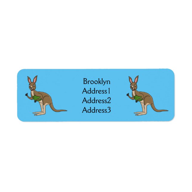 Niedliche glückliche australische Kangaroo-Abbildu (Vorne)