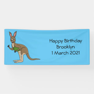 Niedliche glückliche australische Kangaroo-Abbildu Banner