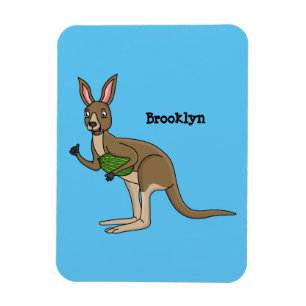 Niedliche glückliche australische Kangaroo-Abbildu Magnet